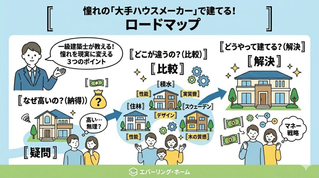 大手ハウスメーカーの比較
